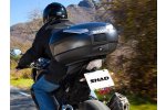 Shad Vrchní kufr na motorku SH48 Tmavě šedý with backrest, carbon cover and PREMIUN SMART lock