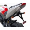 Držák SPZ YAMAHA YZF 125R 08-13, nastavitelný, černý, s držákem odrazky