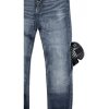 SPIDI J TRACKER, tmavě modrá sepraná, obšívka Cordura®/denim bavlna jeans kalhoty na motorku