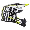 Cassida Cross Cup Sonic černá bílá žlutá fluo krossová helma