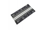 TWOEIGHTFIVE multifunkční šátek na krk Stripe Block grey - šedý
