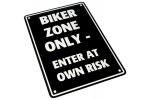 Parkovací cedule ''Biker zone only''