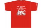 Pánské tričko Čím více znám ŽENY, tím více mám rád MOTORKY - Supersport, červené