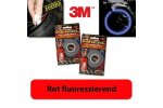 3M proužky na ráfky kola reflexní červená fluorescentní, 5mm, 6 metrů včetně adaptéru, až na 18´´ kola