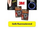 3M proužky na ráfky kola reflexní žlutá fluorescentní, 5mm, 6 metrů včetně adaptéru, až na 18´´ kola