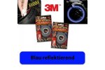 3M proužky na ráfky kola reflexní modrá reflexní, 5mm, 7 metrů včetně adaptéru, pro 19-21 palcová kola