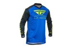 FLY RACING LITE 2020 dres na motokros, barva modrá černá hi-vis