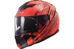 LS2 FF320 STREAM EVO LAVA FLUO ORANGE BLACK oranžová černá integrální helma na motorku