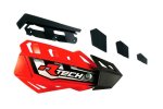 RACETECH náhradní plastové kryty rukojetí FLX / ALU / ATV, barva červená