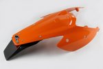 UFO zadní blatník KTM SX 03-06, EXC 03-07 blatník s boky a světlem, barva oranžová