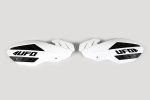 UFO kryty rukojetí FLAME YAMAHA YZF 250/450 14-17, barva bílá/černá (s uchycením)