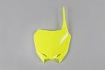 UFO tabulka pod startovní číslo SUZUKI RMZ 250 10-18, RMZ 450 08-17, barva žlutá fluo