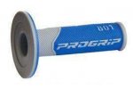 PROGRIP gripy PG801 OFF ROAD (22+25mm, délka 115mm) barva šedá/modrá (dvoudílné) (801-291) (PG801/9)