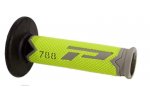 PROGRIP gripy PG788 OFF ROAD (22+25mm, délka 115mm) barva šedá/žlutá fluo/ černá (trojdílné) (788-254) (PG788/22)