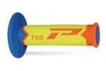 PROGRIP gripy PG788 OFF ROAD (22+25mm, délka 115mm) barva oranžová fluo/žlutá fluo/světlá modrá (trojdílné) (788-280)