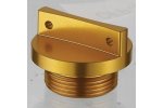 ACCEL víčko plnicího otvoru oleje KAWASAKI KX 250F/450 04-18, SUZUKI RM-Z 250 04-06 barva zlatá (závit M18x1,5)