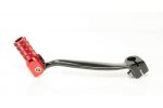 ACCEL řadící páčka (řadička) HONDA CRF 150R 07-19 hliníková, barva černá, koncovka červená
