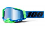 100% MX brýle RACECRAFT 2 brýle Fremont, zrcadlové modré plexi