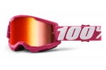 100% MX brýle STRATA 2 brýle Fletcher, zrcadlové červené plexi