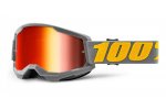 100% MX brýle STRATA 2 brýle Izipizi, zrcadlové červené plexi
