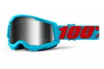 100% MX brýle STRATA 2 brýle Summit, zrcadlové stříbrné plexi