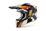 Airoh 2023 motokros helma TWIST 2.0 LIFT  bílá / modrá / lesklá