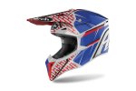 Airoh 2023 motokros helma WRAAP Idol červená / modrá/ lesklá