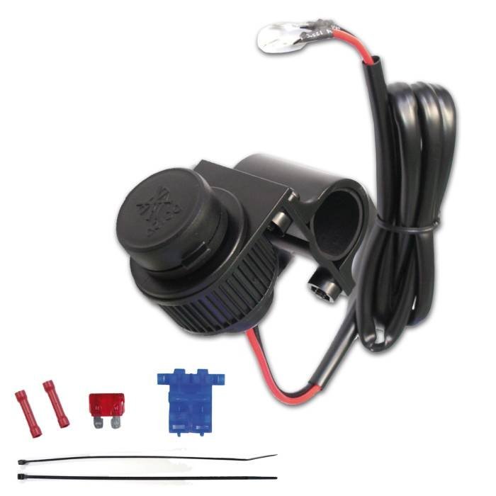 HSM DIN 12 V moto zásuvka na zapalovač na motorku - s kabelem