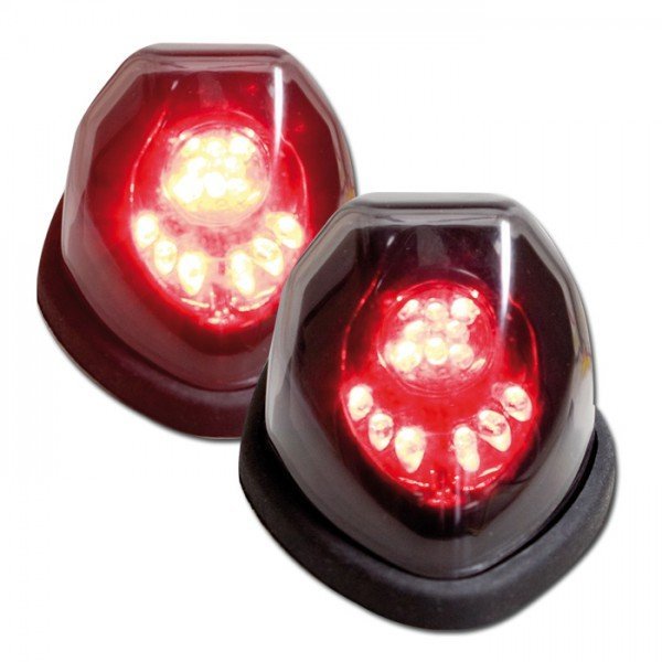 HSM LED zadní světlo Punch, černé, tónované sklo