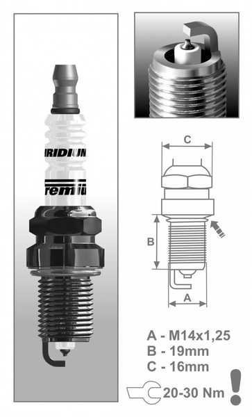Zapalovací svíčka Brisk P7 řada Premium Iridium+ pro motorku