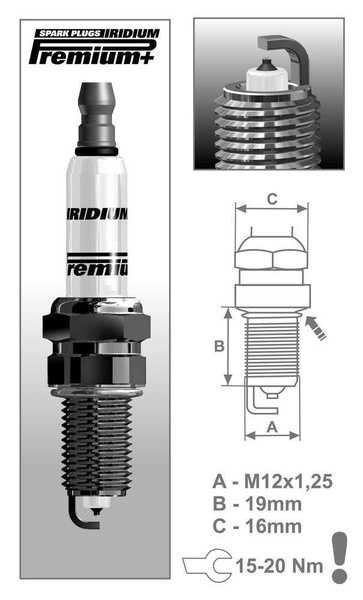 Zapalovací svíčka Brisk P10 řada Premium Iridium+ pro motorku
