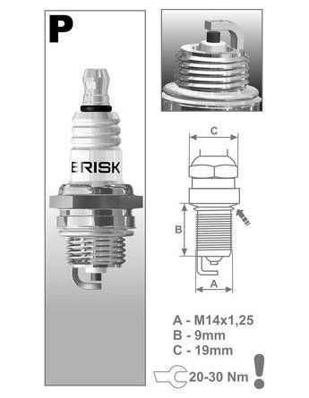 Zapalovací svíčka BRISK P18Y Classic