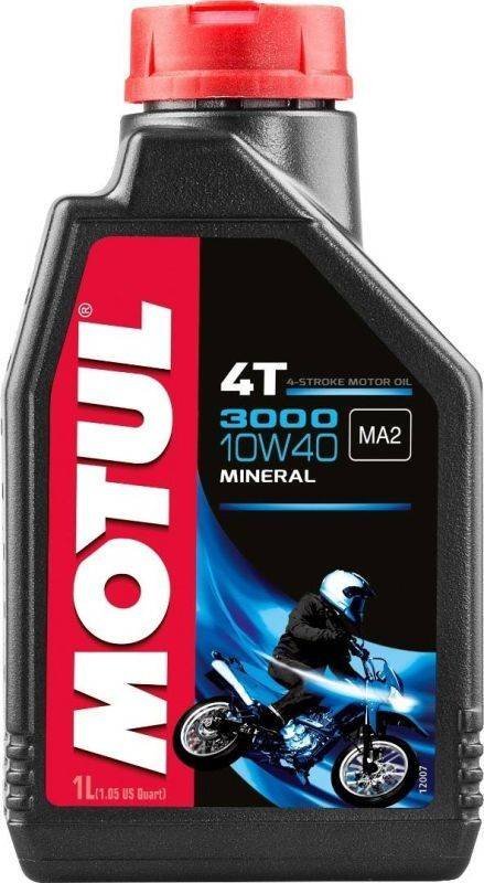 MOTUL 3000 4T 10W40 1 litr, minerální olej pro motorky YAMAHA XVS 1300 A MIDNIGHT STAR rok 07-13