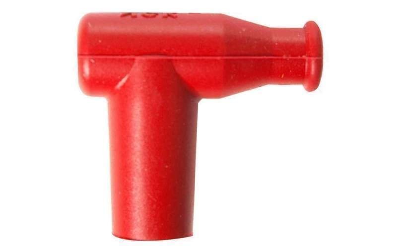 NGK koncovka zapalovací svíčky (fajfka) gumová zahnutá 90 s matkou barva červená (8955) (TB05EM-R)