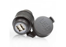 2x USB moto zásuvka pro montáž na motorku