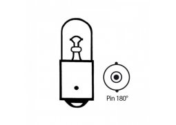 Žárovka 12V4W, Ba9s, Pin 180° Ø=9x23mm