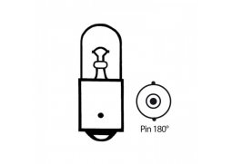 Žárovka 6V4W, Ba9s, Pin 180° Ø=9x23mm