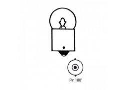 Žárovka 6V10W, Ba15s, Pin 180° Ø=18x37mm