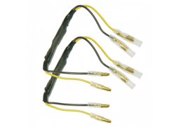 Napájecí kabel blinkru s odporem 27 Ohm / 5Watt na motorku