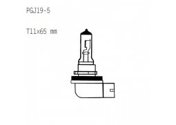 Žárovka 12V65W, H9, PGJ19-5 Ø=11x65mm