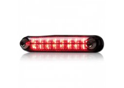 Univerzální zadní elastické světlo na motorku LED RAIL kouřové