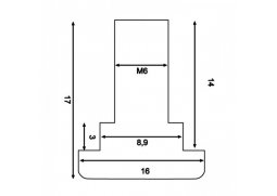 Šrouby M6x14, inbus