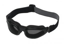 NERVE Extrem Goggles - black / smoke brýle černé kouřové tmavé na motorku