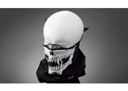 Obličejová maska s nákrčníkem HIGHWAY HAWK SKULL, hliníková spona na nos