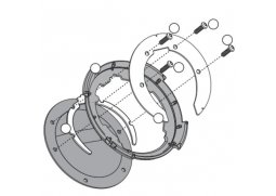 Kappa BF02K redukce pro montáž TANKLOCK tankvaku na víčko nádrže motorky TRIUMPH TIGER 800 XR rok 18-19