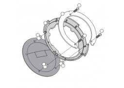 Kappa BF04K redukce pro montáž TANKLOCK tankvaku na víčko nádrže motorky KAWASAKI Z 1000 rok 10-13