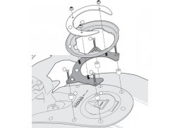 Kappa BF09K redukce pro montáž TANKLOCK tankvaku na víčko nádrže motorky DUCATI Monster 1100 Evo (11-12), DUCATI Monster 696 / 796 / 1100 (08-14) DUCATI MONSTER 1100 EVO rok 11-12