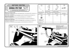 Kappa K2420 nosič zadního kufru Monokey Honda VFR 750 F 1994-1997 HONDA VFR 750 F rok 94-97