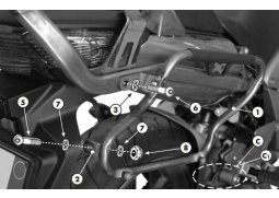 Kappa KLX174 držáky bočních kufrů pro kufry K33 MONOKEY HONDA CBF 1000 / ABS (06-09), HONDA CBF 500 (04-12), HONDA CBF 600 S/ CBF 600 N (04-12) HONDA CBF 500 rok 04-10