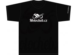 Pánské tričko Motocheb, černé tričko s logem Motocheb